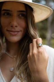 Jocelyn Ring * Rainbow Labradorite * Gold Plated * BJR252