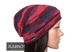 Summer Beanie TURIN Ruby Cotton-viscose Unisex Crochet Hat Women's Hat  Men's Hat Summer Hat Transitional Hat by Siamo-handmade