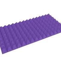 3 Inch Acoustic Foam Pyramid Style Panels - 13 Color Options - 12x12x3" 48  Panels (48 SF Per Case) / Charcoal