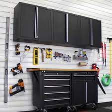 Costco Proslat 5 Pc Garage Cabinet Set With Bonus Wall Cabinet Wall Cabinet Garage Cabinets Cabinet