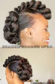 If you want easy, cute natural hairstyles to wear, look no further. Braided Mohawk Natural Hair Updo Natural Hair Styles Easy Natural Hair Styles Hair Styles