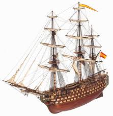 Spanish first rate ship of the line 'nuestra señora de la santisima trinidad' (1769). Occre Bausatz Schiffsmodell Santisima Trinidad Spieleeck