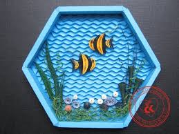 Aquarium Scene In Quilling By Chaukhangshop Quilling The World Of Quilling Fb Quilling Patterns Quilled Paper Art Quilling Craft