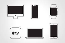 Apple Device Icons Vectors Apple Mac Mini Devices