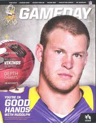 Minnesota Vikings Detroit Lions 11/11/12 Game Program...Kyle Rudolph
