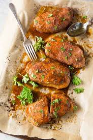 Brush both sides of the pork with a combination of olive oil and seasonings such as sage, rosemary, black pepper or steak seasoning. Best Baked Pork Chops Easy Recipe Kristine S Kitchen
