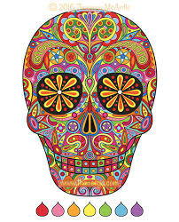 A few boxes of crayons and a variety of coloring and activity pages can help keep kids from getting restless while thanksgiving dinner is cooking. Sugar Skulls Coloring Book By Thaneeya Mcardle Thaneeya Com