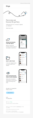 Hinge Sent This Email With The Subject Line Introducing Your Turn Read About This Email And Fi How To Introduce Yourself Best Email Email Marketing Design