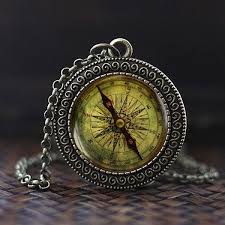 Old Compass Pendant Vintage Compass Necklace Compass Necklace Compass Gift Compass Jewelry Art Gift For Men For Women Not Real Compass Wish Vintage Compass Compass Jewelry Compass Necklace
