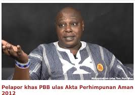 Tujuan pemindaan akta perhimpunan aman 2012 dilakukan bagi melindungi keselamatan awam daripada rusuhan ganas. Facebook