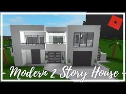 Roblox Welcome To Bloxburg Modern 2 Story House 84k Youtube Story House 2 Story Houses Modern House