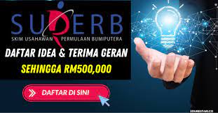 Skim permulaan usahawan bumiputera (superb) ini menawarkan jumlah pinjaman sehingga rm500,000 bagi menyokong idea perniagaan yang kreatif dan bagaimanapun ia hanya terbuka kepada syarikat yang disenarai dalam program syarikat bumiputera berprestasi tinggi (teras). Daftar Superb Hantar Idea Perniagaan Dan Terima Geran Pembangunan Perniagaan Sehingga Rm500 000 Edu Bestari