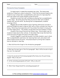 Persuasive Essay Strategies Writing A Persuasive Essay Essay Examples Good Essay Example
