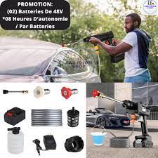 Pistolet De Nettoyage a Haute Pression sans fil ✅️Prix: 𝟮𝟰,𝟵𝟱𝟬  𝗙𝗖𝗙𝗔 Au Lieu De 🚫6̶5̶,̶0̶0̶0̶ ̶F̶C̶F̶A̶ Avec 2 batteries de 48V qui  ont chacune une autonomie de 08H par batteries ✅️ L'original