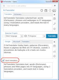 Imtranslator For Opera Imtranslator