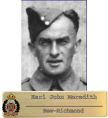 Meredith, Earl John -WW2- Character in Je me souviens