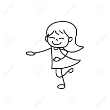 They're so cute, i love how each match with their personality types ><. Hand Drawing Cute Girls Line Art Happy People Happiness Concept Royalty Free Cliparts Vectors And Stock Illustration Image 83035194
