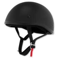 Skid Lid Original Flat Black Half Helmet 646633