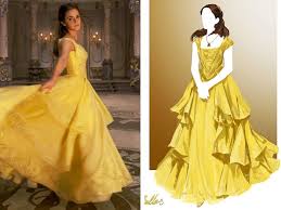 The drawings for emma's dress turns out to be a little grungier than the original, paired with boots and even a few dish towels strung at the belt instead of belle's dainty basket. How The Beauty And The Beast Costume Designer Reinvigorated Belle As Active Heroine Abc News