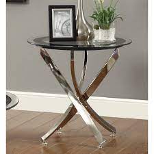 Browse our great prices & discounts on the best end & side tables glass end tables. Strick Bolton Mikeshin Chrome Glass End Table On Sale Overstock 20528639