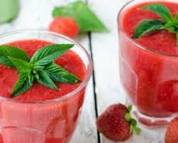 Recette De Smoothie Leger Fraises Menthe Recette Menthe Recettes De Cuisine Jus Et Smoothies