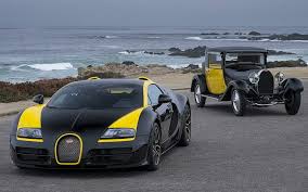 Hd Wallpaper Bugatti Grand Sport Vitesse 1 Of 1 Black And Yellow Bugatti Veyron And Classic Car Wallpaper Flare