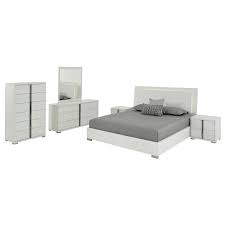 Tivo White 6 Piece Queen Bedroom Set El Dorado Furniture