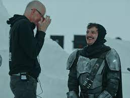 Pedro Pascal As Mando Bts Of The Mandalorian Season 2 Pedro Pascal Pedro Tv Shows Funny