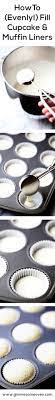 Once you've got all the liners filled, tap the pan once or twice on the counter so the batter spreads out evenly and completely touches the liner all around. How To Fill Cupcake And Muffin Liners Gimme Some Oven
