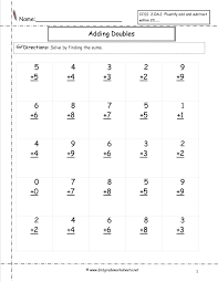 Doubles Facts Worksheet Multiplication Facts Worksheets Multiplication Worksheets Addition Worksheets