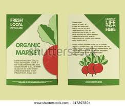 Download Summer Farm Fresh Poster Template Or Brochure Design With Radish Mock Up Design With Shadow Best For Natural Shop Brochure Design Poster Template Brochure