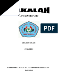 Ini terdiri dari alat indra, serat saraf aferen, satu atau lebih. Lengkung Refleks