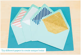 You can learn how to make an envelope that's just the right size for a card with any paper board (or lightweight cardboard) food box. Envelope Liner Tutorial Diy Envelope Liners For Your Wedding Invitations