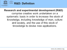 What is the definition of r&d? Definitions Of R D Innovation And S T Activities Ppt Video Online Download