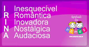 Significado Do Nome Irina E Sua Numerologia