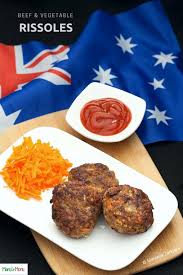 Delicious served with baked potatoes, carrots, and pan fried cabbage wedges. Beef Rissoles