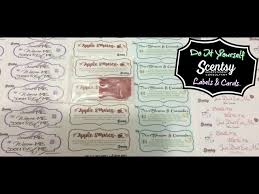 Personalize biz card front and back cards + personalized your information. How To Scentsy Print It Yourself Labels Cards Youtube