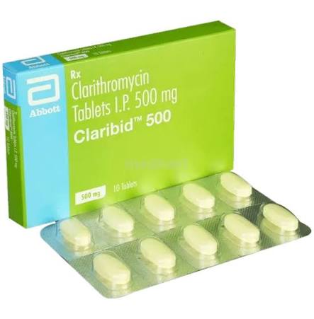 Claribid 500MG Tablet 10's – Composition & Price | Medkart