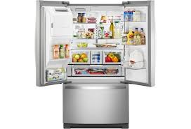 Choose a counter depth french door refrigerator for a seamless integration, or select a fridge with extra capacity fit for large families. Whirlpool Wrf757sdhz Energy Star 27 Cu Ft French Door Refrigerator Furniture And Appliancemart Refrigerator French Door