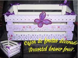 Seguro que hay más de un tablón de pinterest lleno (yo es que aún no uso pinterest, pero sé que existe, que está ahí. Cajon De Frutas Decorado Y Reciclado Decorated Drawer Fruit Youtube