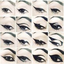 16 Different Eye Liner Styles Makeup Eyeliner Emo Makeup Goth Makeup