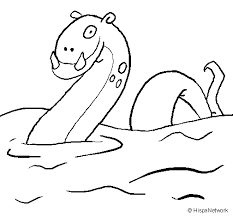 Huge collection of coloring pages for kids and whole family. Loch Ness Monster Coloring Page Coloringcrew Com