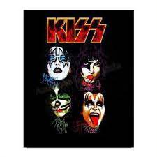 Cocktail Recipe Poster Wall Art Vintage Mixed Drink Recipe Poster Kiss Rock Bands Rock Band Posters Kiss Art