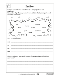 Worksheets Word Lists And Activities Greatschools Prefix Practice Prefixes And Suffixes Suffixes Worksheets