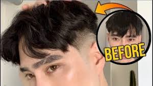 Use two contrasting dyes like black and red on both sides of the head to create the middle part that the eboy haircut utilizes. 90 S Middle Part Hair Tutorial Edward Zo Youtube