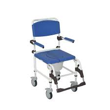Drive Aluminum Shower Commode Mobile Transport Wheelchair Shower Commode Chair Shower Wheelchair Commode Chair
