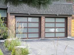 8x7 Haas Brown Frosted Glass Doors Garage Doors Garage Door Design Glass Garage Door