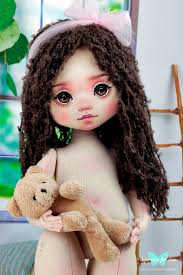 PDF Pattern Rag Doll With Face Template Sewing 16 Inch Rag Doll Aurelia  Benita Cloth Doll Pattern Face Painting Doll's Body Pdf Tutorial