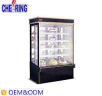 Right Angle Commercial Stainless Steel Corner Cake Display Showcase/Cabinet  (AT-1500/1800/2000)