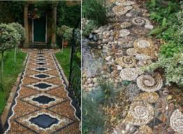 Gartenweg Anlegen Design Ideen Mosaik Fliesen Klassische Muster Stone Pinterest Gartenweg Gartenwege Anlegen Und Kieselsteine